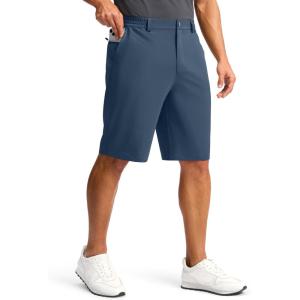imageG Gradual Casual Shorts for Men 11 Lightweight Mens Golf Shorts Stretch with 3 Pockets Quick Dry Summer Breathable ShortsTibetan Blue