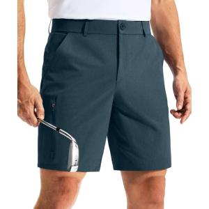 imageG Gradual Mens Golf Dress Shorts 7 Inch Inseam Lightweight Quick Dry Chino Casual Work Shorts for Men with 4 PocketsLyons Blue