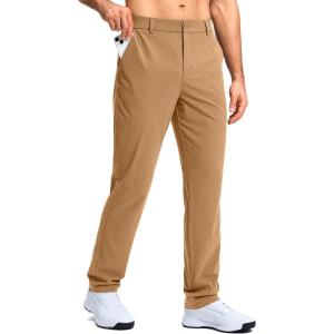 imageG Gradual Mens Golf Pants Stretch Dress Casual Pants 303234 Lightweight Work Travel Slacks for Men with 4 PocketsKhaki Sand