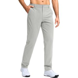 imageG Gradual Mens Golf Pants Stretch Dress Casual Pants 303234 Lightweight Work Travel Slacks for Men with 4 PocketsSilver Drop