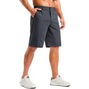 imageG Gradual Mens Shorts 11 Lightweight Casual Shorts for Men with 3 Pockets Summer Quick Dry Breathable Golf ShortsHeather Steel Gray