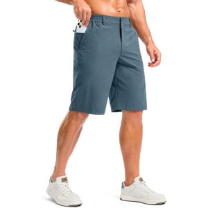 imageG Gradual Mens Shorts 11 Lightweight Casual Shorts for Men with 3 Pockets Summer Quick Dry Breathable Golf ShortsIndigo