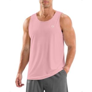 imageG Gradual Mens Workout Tank Tops Sleeveless Muscle Shirts Summer UPF 50 Quick Dry Shirts for Men Athletic Running GymPink