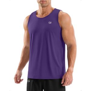 imageG Gradual Mens Workout Tank Tops Sleeveless Muscle Shirts Summer UPF 50 Quick Dry Shirts for Men Athletic Running GymPurple