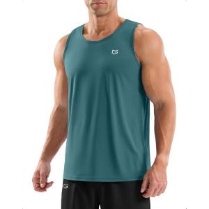 imageG Gradual Mens Workout Tank Tops Sleeveless Muscle Shirts Summer UPF 50 Quick Dry Shirts for Men Athletic Running GymTeal