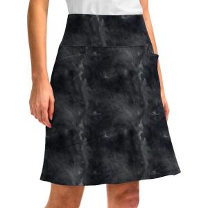 imageG Gradual Skorts Skirts for Women with 5 Pockets 20 Knee Length Golf Skirt Modest Long Tennis Athletic Skirts for WomenBlack Tiedye