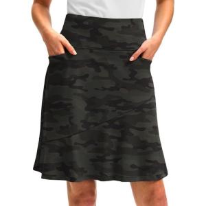 imageG Gradual Skorts Skirts for Women with 5 Pockets 20 Knee Length Golf Skirt Modest Long Tennis Athletic Skirts for WomenGreen Camo