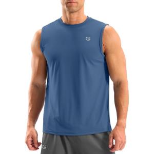 imageG Gradual Sleeveless Shirts for Men Workout Tank Tops Moisture Wicking Mens Muscle Shirt for Gym Beach Summer CasualDeep Blue