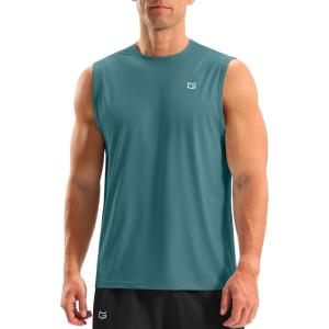 imageG Gradual Sleeveless Shirts for Men Workout Tank Tops Moisture Wicking Mens Muscle Shirt for Gym Beach Summer CasualDeep Teal