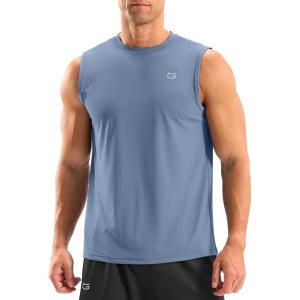imageG Gradual Sleeveless Shirts for Men Workout Tank Tops Moisture Wicking Mens Muscle Shirt for Gym Beach Summer CasualSlate Blue