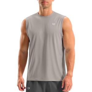imageG Gradual Sleeveless Shirts for Men Workout Tank Tops Moisture Wicking Mens Muscle Shirt for Gym Beach Summer CasualWarm Ash Grey