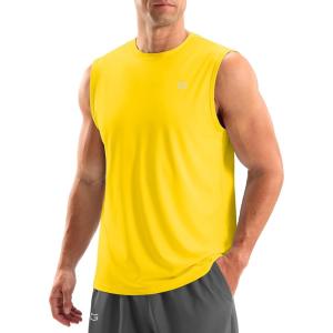 imageG Gradual Sleeveless Shirts for Men Workout Tank Tops Moisture Wicking Mens Muscle Shirt for Gym Beach Summer CasualYellow