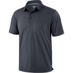 imageMens Golf Shirt Jacquard Short Sleeve Dry Fit Moisture Wicking Performance Athletic Summer Collared Polo Shirts for MenIron Grey