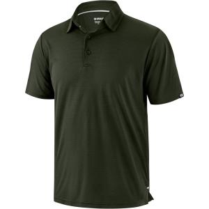 imageMens Golf Shirt Jacquard Short Sleeve Dry Fit Moisture Wicking Performance Athletic Summer Collared Polo Shirts for MenOlive Green