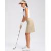imageG Gradual 20 Golf Skorts Skirts for Women with Pockets Knee Length Skort Athletic Modest Long Tennis Skirts for WomenLight Khaki