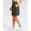 imageG Gradual 20 Golf Skorts Skirts for Women with Pockets Knee Length Skort Athletic Modest Long Tennis Skirts for WomenOlive