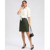 imageG Gradual 20 Golf Skorts Skirts for Women with Pockets Knee Length Skort Athletic Modest Long Tennis Skirts for WomenOlive