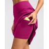 imageG Gradual 20 Golf Skorts Skirts for Women with Pockets Knee Length Skort Athletic Modest Long Tennis Skirts for WomenRosy