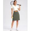 imageG Gradual 20 Golf Skorts Skirts for Women with Pockets Knee Length Skort Athletic Modest Long Tennis Skirts for WomenSage Green