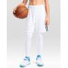 imageG Gradual Boys Compression Leggings Quick Dry Youth Basketball Football Pants Base Layer Sports Tights for BoysA White