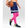 imageG Gradual Boys Compression Leggings Quick Dry Youth Basketball Football Pants Base Layer Sports Tights for BoysPink