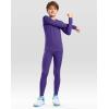 imageG Gradual Boys Compression Leggings Quick Dry Youth Basketball Football Pants Base Layer Sports Tights for BoysPurple