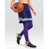 imageG Gradual Boys Compression Leggings Quick Dry Youth Basketball Football Pants Base Layer Sports Tights for BoysPurple