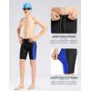 imageG Gradual Boys Swim Jammers Youth Competitive Swim Team Trunks Quick Dry Stretch Racing Swimsuit Swimming Shorts for BoyBlackBlue