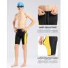 imageG Gradual Boys Swim Jammers Youth Competitive Swim Team Trunks Quick Dry Stretch Racing Swimsuit Swimming Shorts for BoyBlackYellow