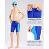 imageG Gradual Boys Swim Jammers Youth Competitive Swim Team Trunks Quick Dry Stretch Racing Swimsuit Swimming Shorts for BoyBlueLight Blue
