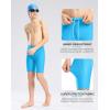 imageG Gradual Boys Swim Jammers Youth Competitive Swim Team Trunks Quick Dry Stretch Racing Swimsuit Swimming Shorts for BoyLight Blue