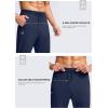 imageG Gradual Mens 30323436 Inseam Tall Sweatpants with Zipper Pockets Stretch Long Joggers Athletic Workout Pants MenNavy