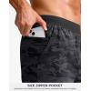 imageG Gradual Mens Athletic Running Shorts 759 Zipper Pocket Lightweight Workout Gym Quick Dry Shorts Golf Tennis HikingBlack Camo