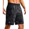 imageG Gradual Mens Athletic Running Shorts 759 Zipper Pocket Lightweight Workout Gym Quick Dry Shorts Golf Tennis HikingBlack Camo