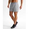 imageG Gradual Mens Athletic Running Shorts 759 Zipper Pocket Lightweight Workout Gym Quick Dry Shorts Golf Tennis HikingBright Grey