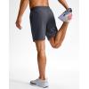 imageG Gradual Mens Athletic Running Shorts 759 Zipper Pocket Lightweight Workout Gym Quick Dry Shorts Golf Tennis HikingDark Grey