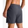 imageG Gradual Mens Athletic Running Shorts 759 Zipper Pocket Lightweight Workout Gym Quick Dry Shorts Golf Tennis HikingDark Grey