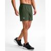 imageG Gradual Mens Athletic Running Shorts 759 Zipper Pocket Lightweight Workout Gym Quick Dry Shorts Golf Tennis HikingDark Olive