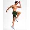 imageG Gradual Mens Athletic Running Shorts 759 Zipper Pocket Lightweight Workout Gym Quick Dry Shorts Golf Tennis HikingDark Olive