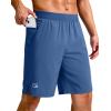 imageG Gradual Mens Athletic Running Shorts 759 Zipper Pocket Lightweight Workout Gym Quick Dry Shorts Golf Tennis HikingDust Blue