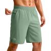 imageG Gradual Mens Athletic Running Shorts 759 Zipper Pocket Lightweight Workout Gym Quick Dry Shorts Golf Tennis HikingGreen Bamboo