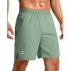 imageG Gradual Mens Athletic Running Shorts 759 Zipper Pocket Lightweight Workout Gym Quick Dry Shorts Golf Tennis HikingGreen Bamboo