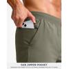 imageG Gradual Mens Athletic Running Shorts 759 Zipper Pocket Lightweight Workout Gym Quick Dry Shorts Golf Tennis HikingGrey Sage