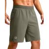 imageG Gradual Mens Athletic Running Shorts 759 Zipper Pocket Lightweight Workout Gym Quick Dry Shorts Golf Tennis HikingGrey Sage