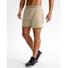 imageG Gradual Mens Athletic Running Shorts 759 Zipper Pocket Lightweight Workout Gym Quick Dry Shorts Golf Tennis HikingKhaki