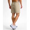 imageG Gradual Mens Athletic Running Shorts 759 Zipper Pocket Lightweight Workout Gym Quick Dry Shorts Golf Tennis HikingKhaki