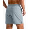 imageG Gradual Mens Athletic Running Shorts 759 Zipper Pocket Lightweight Workout Gym Quick Dry Shorts Golf Tennis HikingLight Grey