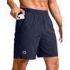 imageG Gradual Mens Athletic Running Shorts 759 Zipper Pocket Lightweight Workout Gym Quick Dry Shorts Golf Tennis HikingNavy