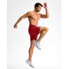 imageG Gradual Mens Athletic Running Shorts 759 Zipper Pocket Lightweight Workout Gym Quick Dry Shorts Golf Tennis HikingRed