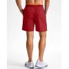 imageG Gradual Mens Athletic Running Shorts 759 Zipper Pocket Lightweight Workout Gym Quick Dry Shorts Golf Tennis HikingRed